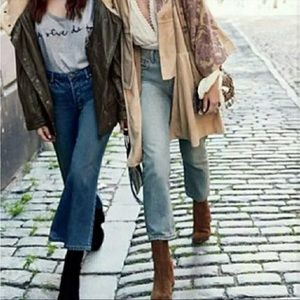 Free People Chloe cropped flare jeans size 26